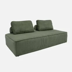 Sofá modular de pana, 4 plazas