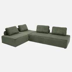 Sofá modular de pana, 4 plazas