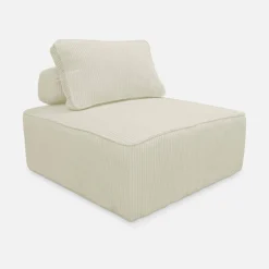 Sofá modular de pana, 3 plazas