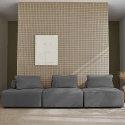 Sofá modular de pana, 3 plazas