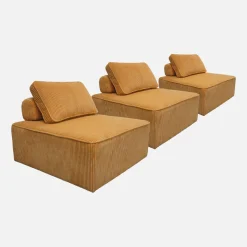 Sofá modular de pana, 3 plazas