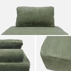 Sofá modular de pana, 3 plazas