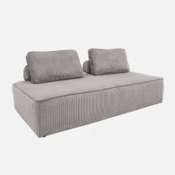 Sofá modular de pana, 2 plazas