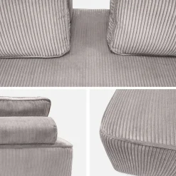 Sofá modular de pana, 2 plazas