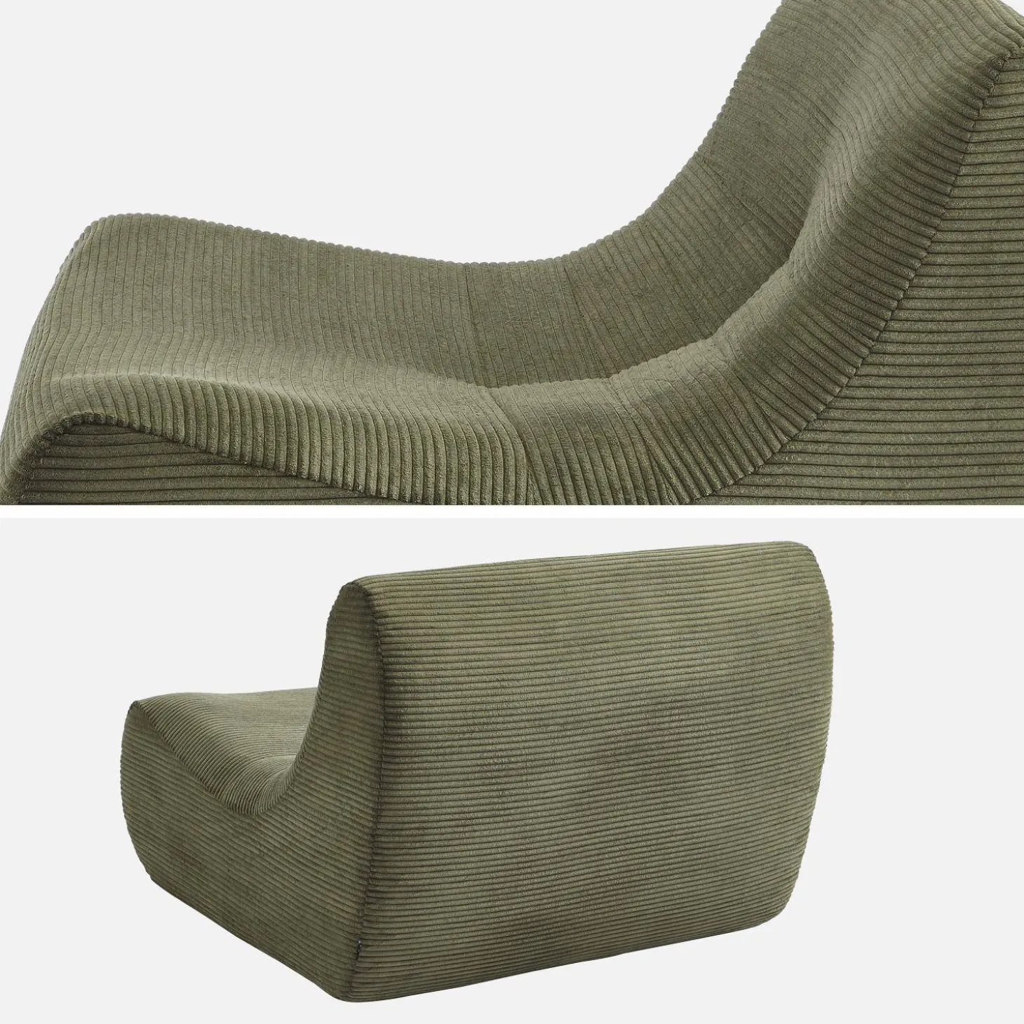 Sofá modular de pana, 2 plazas