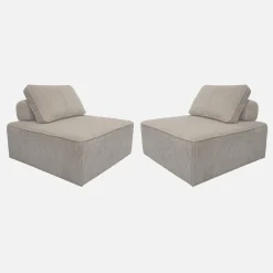 Sofá modular de pana, 2 plazas