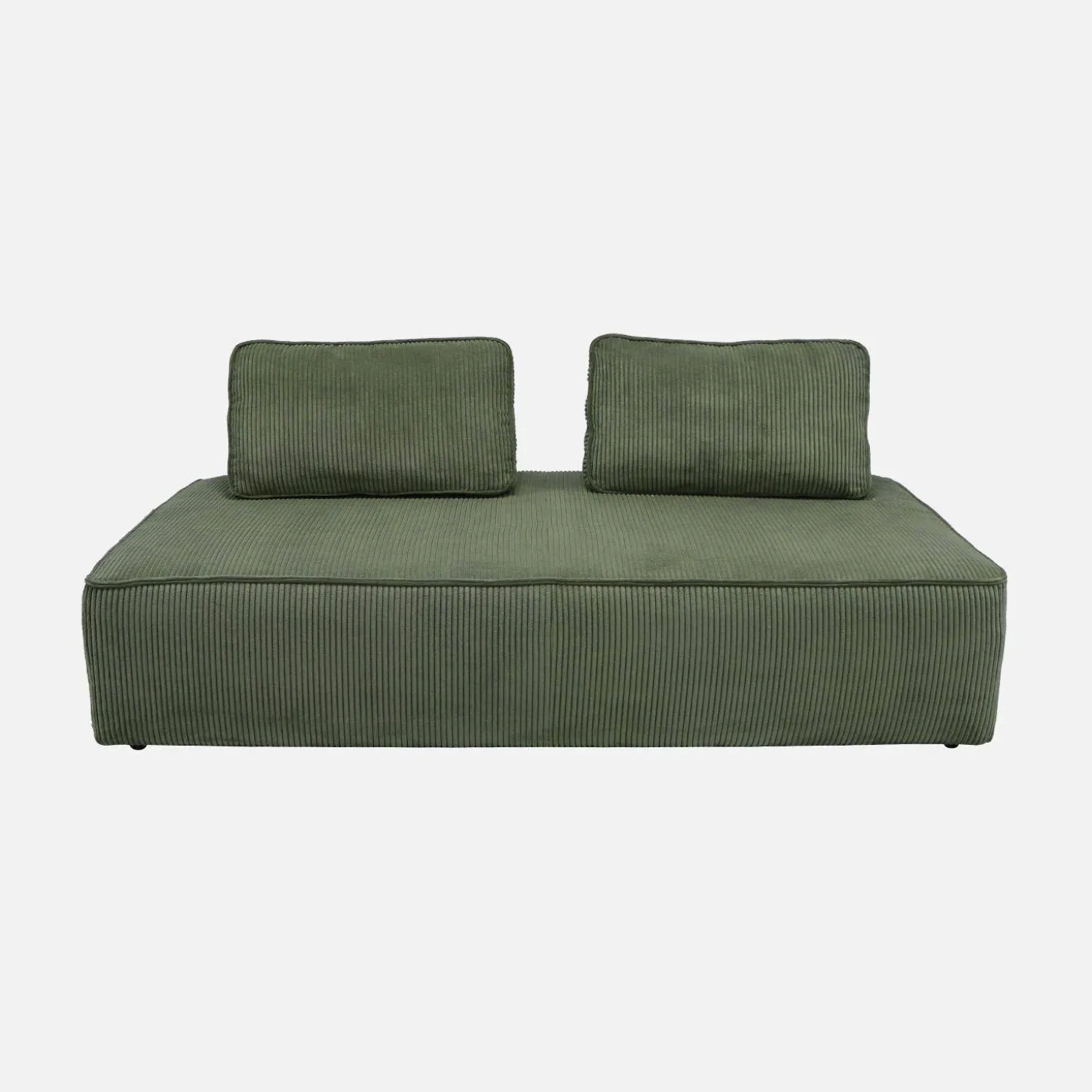 Sofá modular de pana, 2 plazas