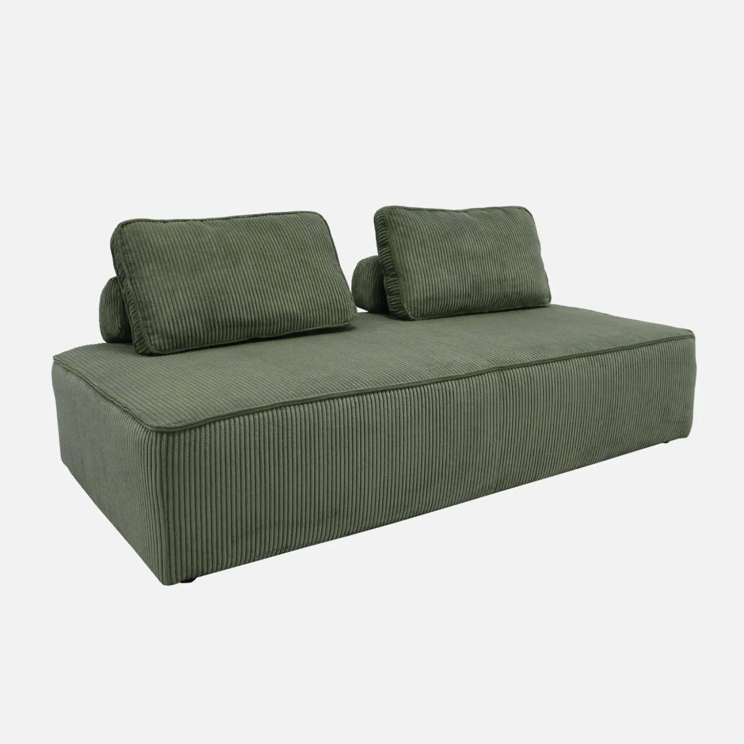 Sofá modular de pana, 2 plazas