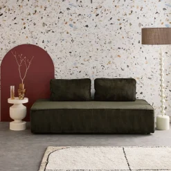 Sofá modular de pana, 2 plazas