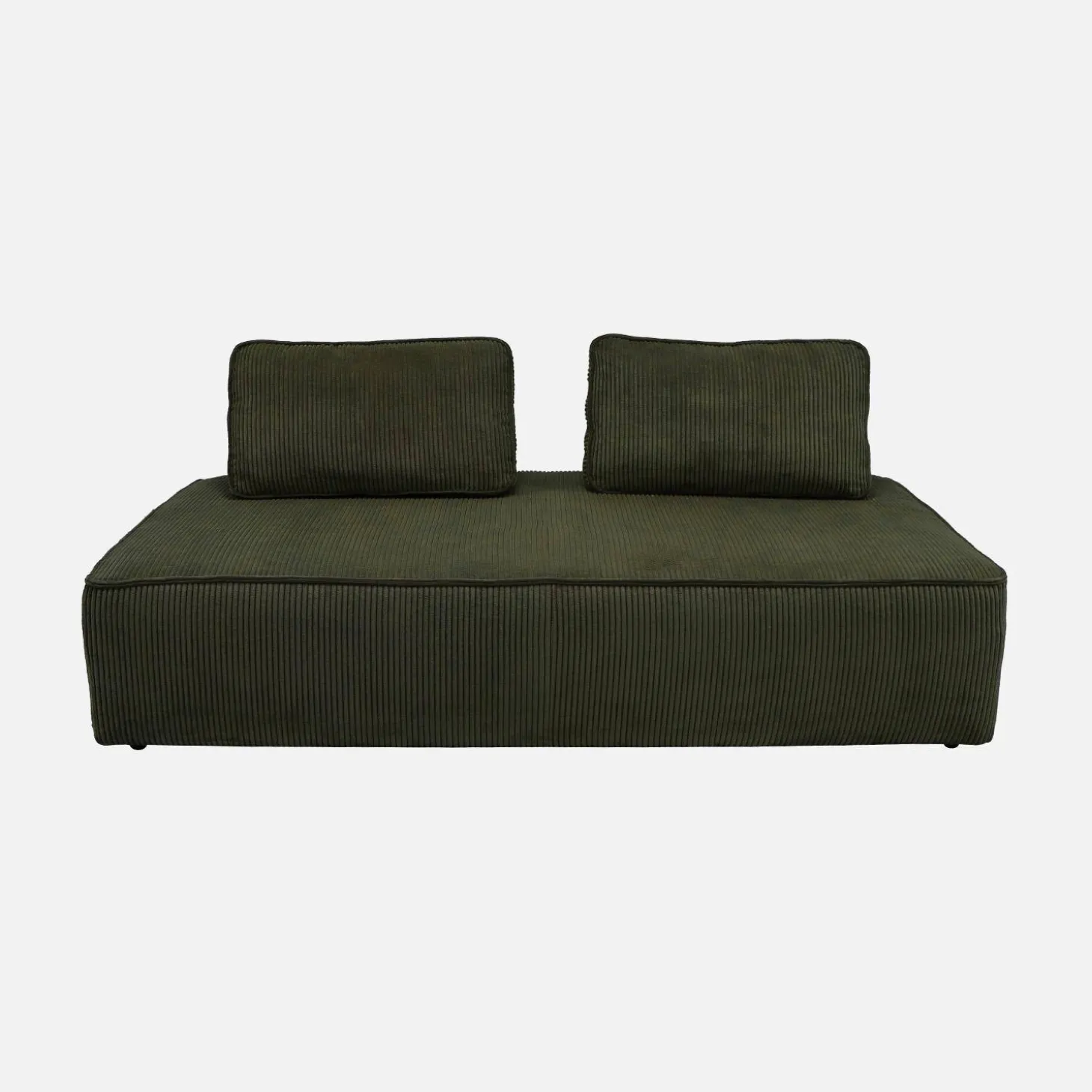 Sofá modular de pana, 2 plazas