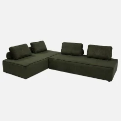 Sofá modular de pana, 2 plazas