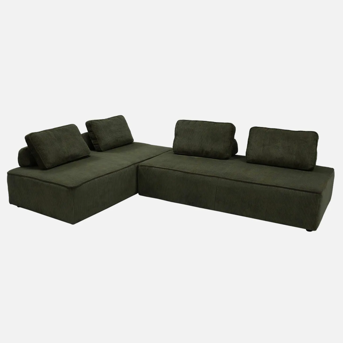 Sofá modular de pana, 2 plazas