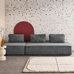 Sofá modular de pana, 3 plazas