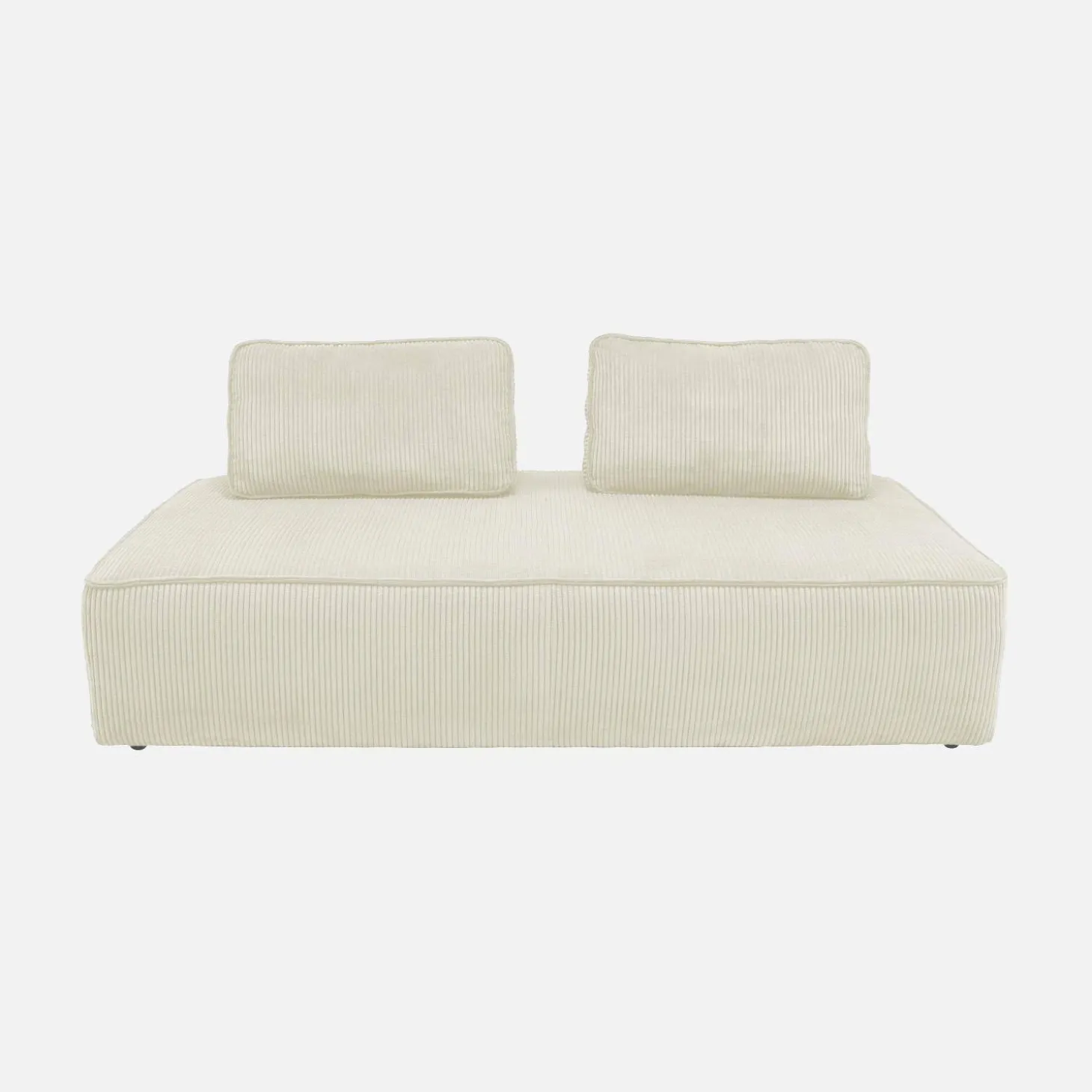 Sofá modular de pana, 4 plazas