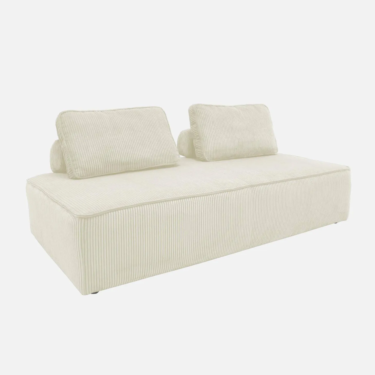 Sofá modular de pana, 4 plazas