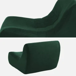 Sofá modular de terciopelo, 2 plazas