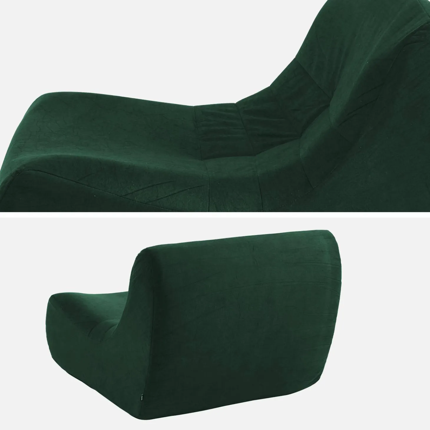 Sofá modular de terciopelo, 2 plazas