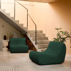 Sofá modular de terciopelo, 2 plazas