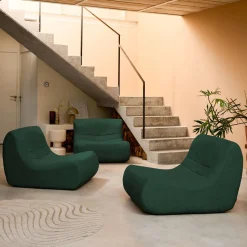 Sofá modular de terciopelo, 3 plazas