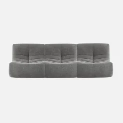 Sofá modular en borreguito texturizado, 3 plazas