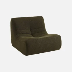 Sofá modular en borreguito texturizado, 2 plazas