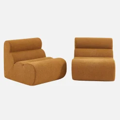 Sofá modular en borreguito texturizado, 2 plazas