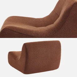 Sofá modular en borreguito texturizado, 2 plazas