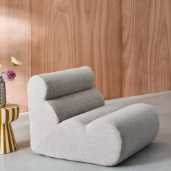 Sofá modular en borreguito texturizado
