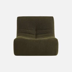 Sofá modular en borreguito texturizado, 3 plazas
