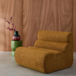 Sofá modular en borreguito texturizado