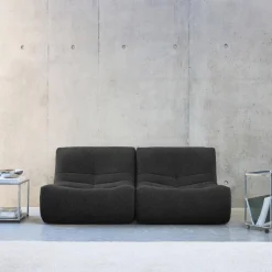 Sofá modular en borreguito texturizado, 2 plazas