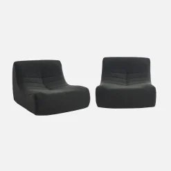 Sofá modular en borreguito texturizado, 2 plazas
