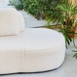 Sofá modular en borreguito de 5 plazas
