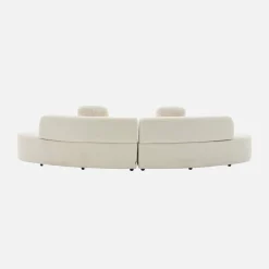 Sofá modular en borreguito de 5 plazas