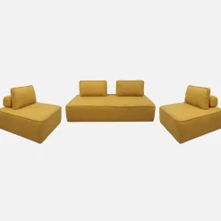 Sofá modular en tejido borreguito, 4 plazas