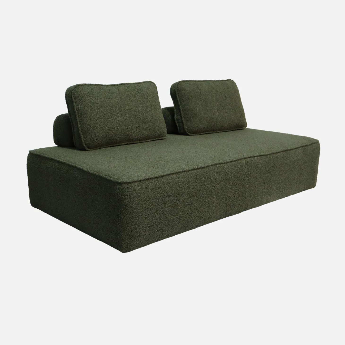 Sofá modular en tejido borreguito, 2 plazas