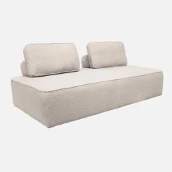 Sofá modular en tejido borreguito, 2 plazas