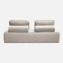 Sofá modular en tejido borreguito, 4 plazas