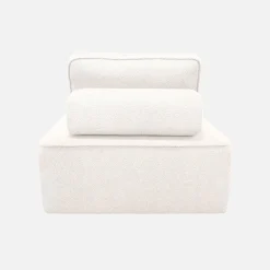 Sofá modular en tejido borreguito, 3 plazas