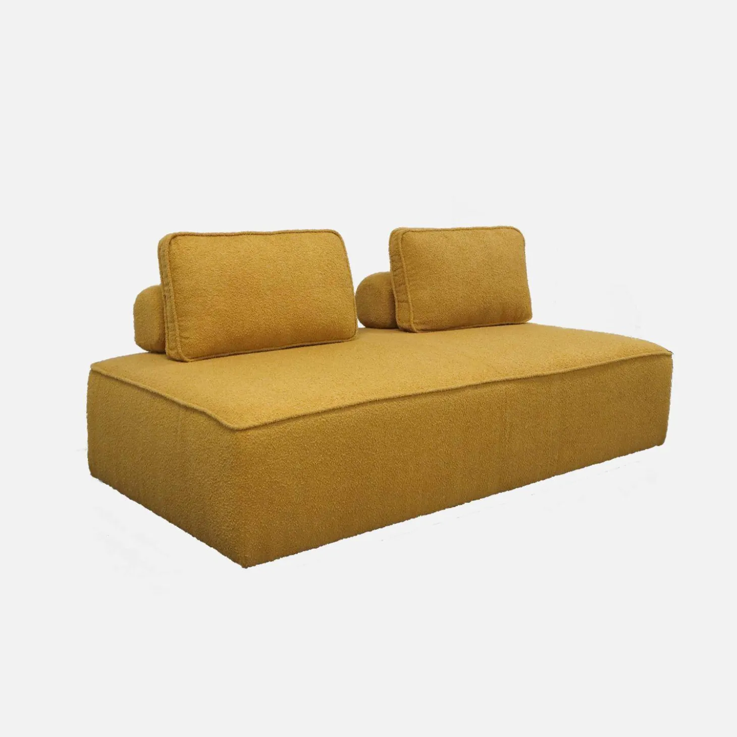Sofá modular en tejido borreguito, 2 plazas