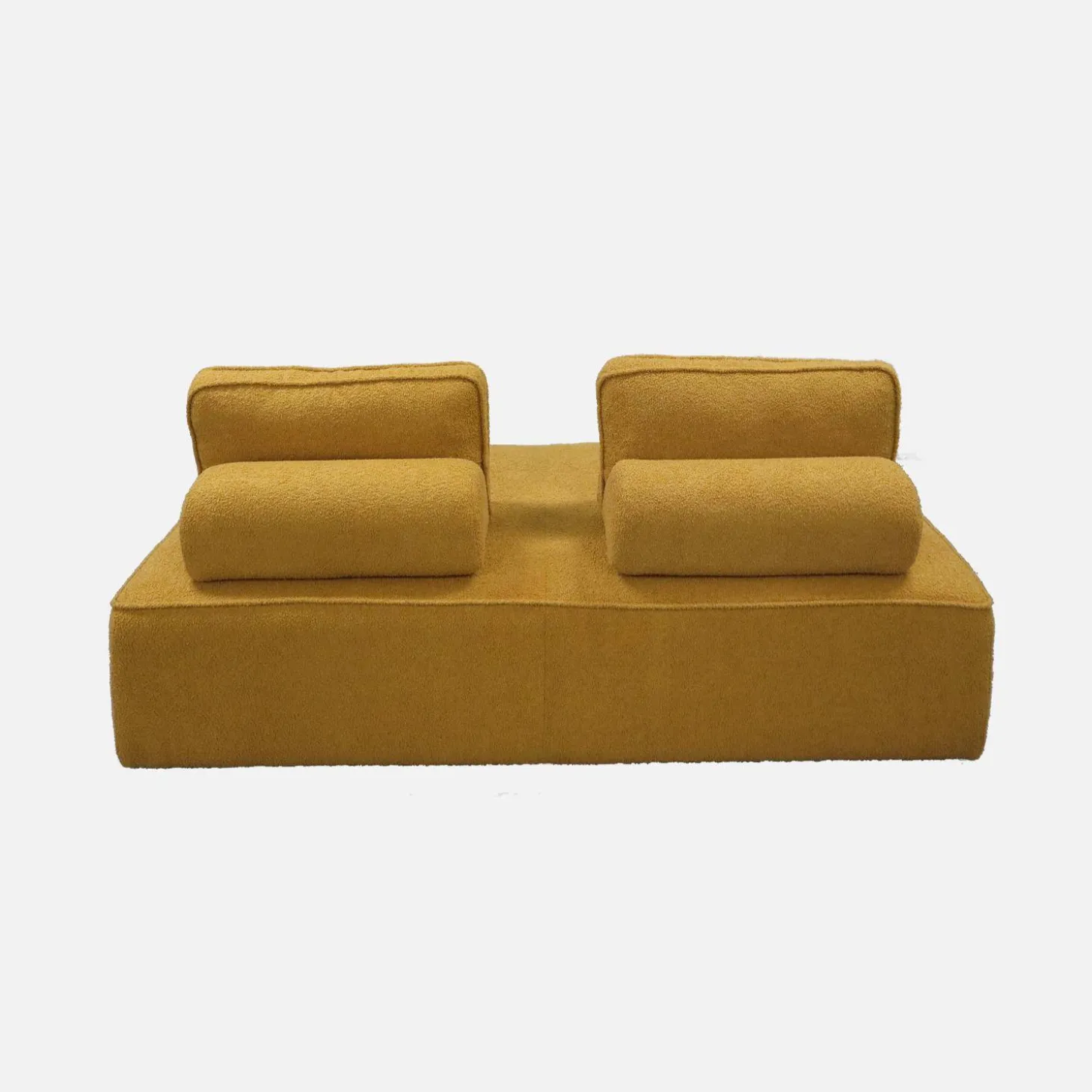 Sofá modular en tejido borreguito, 2 plazas