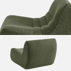 Sofá modular en tejido efecto alpaca, 2 plazas