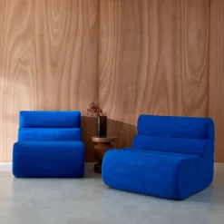 Sofá modular en tela simple, 2 plazas