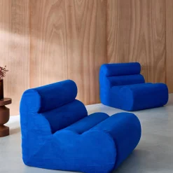 Sofá modular en tela simple, 2 plazas