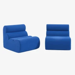 Sofá modular en tela simple, 2 plazas