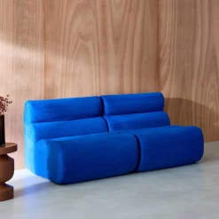 Sofá modular en tela simple, 2 plazas