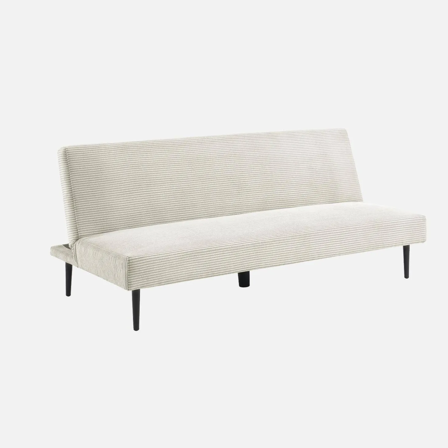 Sofá-cama en terciopelo de pana fina, 3 plazas