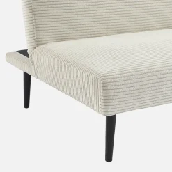 Sofá-cama en terciopelo de pana fina, 3 plazas