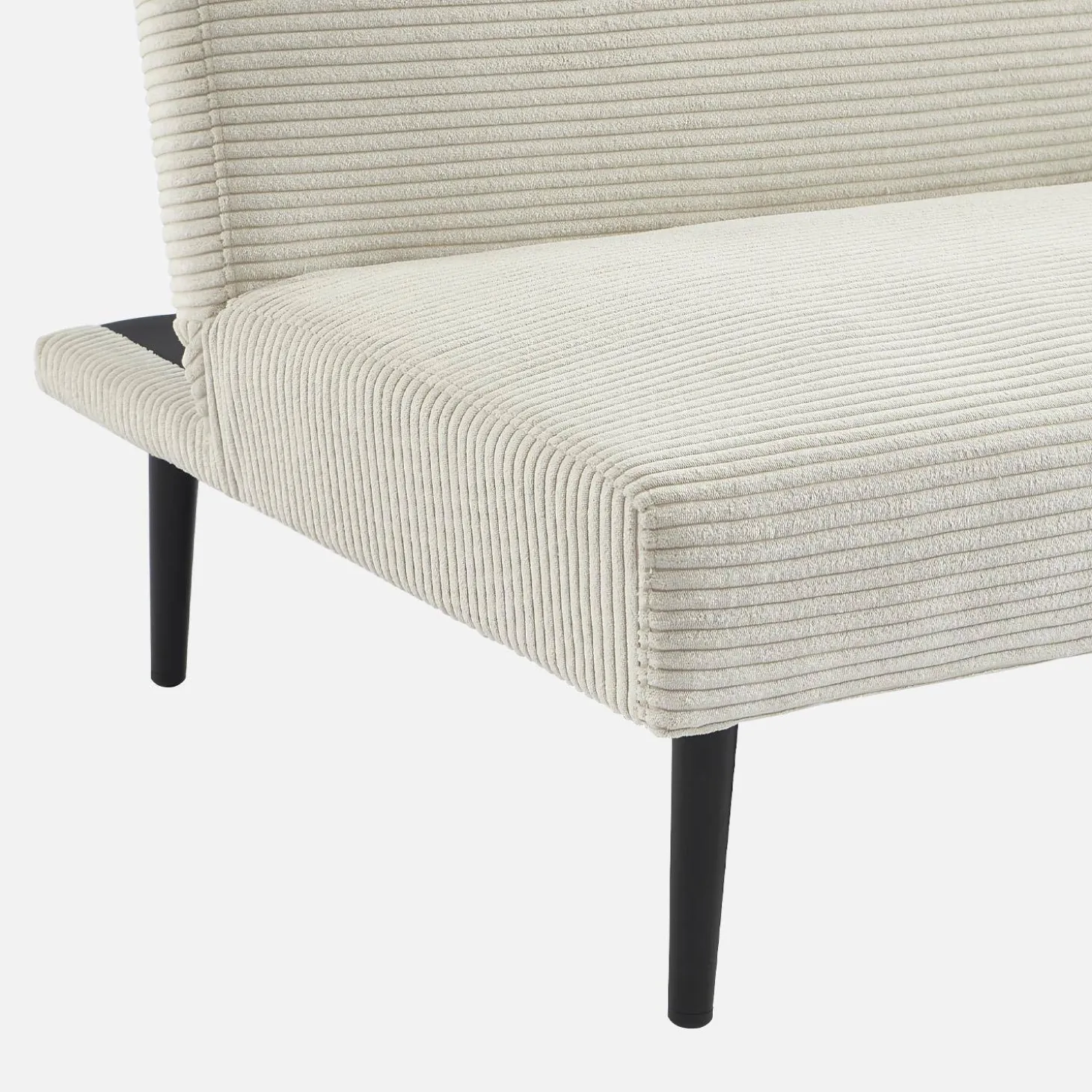 Sofá-cama en terciopelo de pana fina, 3 plazas
