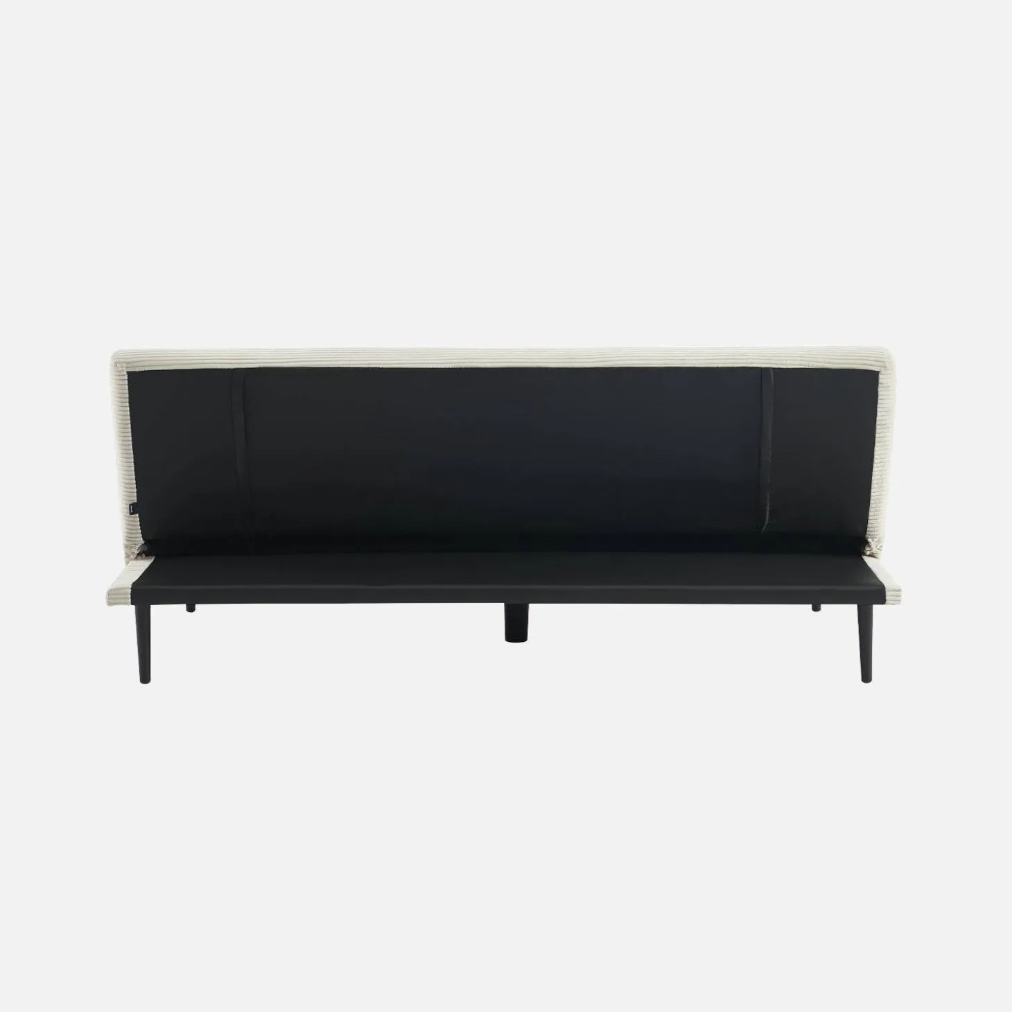 Sofá-cama en terciopelo de pana fina, 3 plazas
